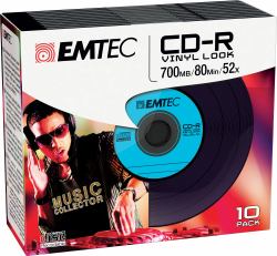 Emtec CD-R Vinyl Look 700 Mo 10 pièce[s] 