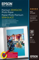 Epson Premium Semi-Gloss Photo Paper - A4 - 20 Feuilles 