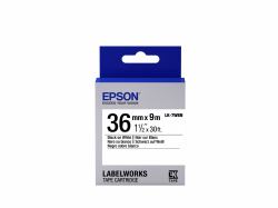 Epson LK-7WBN - Standard - Noir sur Blanc - 36mmx9m 