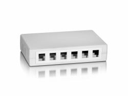 Equip 125460 boitier de prise de courant Blanc 