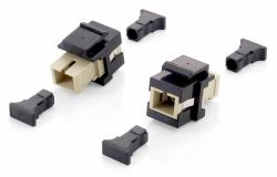 Equip 125572 adaptateur de fibres optiques SC 8 pièce[s] Beige, Noir 