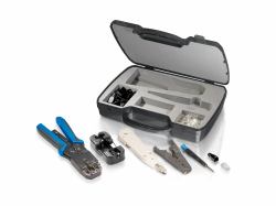 Equip 129504 Pince à sertir Ensemble d'outils Noir, Bleu, Gris, Blanc 