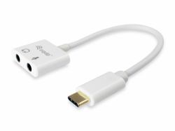 Equip Adaptateur USB-C vers audio, couleur blanche 