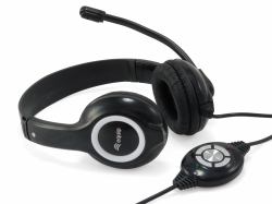 Equip 245301 Casque Avec fil Arceau Appels/Musique USB Type-A Noir 