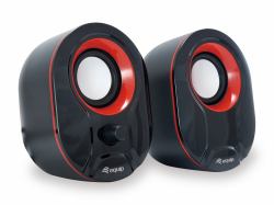 Equip 245332 haut-parleur Noir, Rouge Avec fil 3 W 