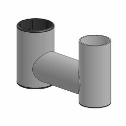 Ergonomic Solutions Fixed swingarm SP1, 100mm - with 78mm end pole -BLACK- - Warranty: 60M