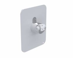Ergonomic Solutions SpacePole Kiosk SKS001-32 accessoire de système de paiement en point de vente Plaque POS Blanc Métal 