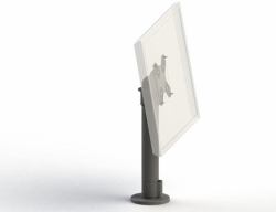 Ergonomic Solutions SpacePole SPV1102 30 cm [11.8"] Vis Noir 