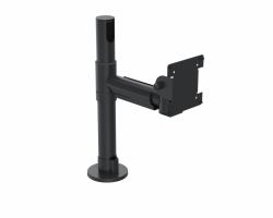 Ergonomic Solutions SpacePole POS SPV1104-FX-02 accessoire de système de paiement en point de vente Noir Métal 12 kg 75 x 75 mm 100 x 100 mm 