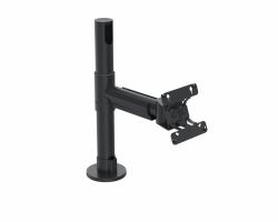 Ergonomic Solutions SpacePole POS SPV1304-02 accessoire de système de paiement en point de vente Monture POS Noir Métal 12 kg 75 x 75 mm 100 x 100 mm 