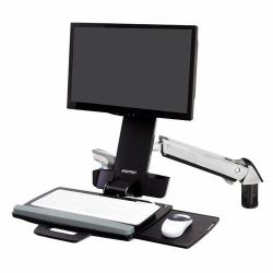 Ergotron Styleview Sit-Stand Combo Arm 61 cm [24"] Mur Aluminium 