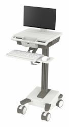 Ergotron M011-0101-100000-1-0 support et équerre de station de travail/PC tout en un 19,5 kg Blanc, Gris 61 cm [24"] 