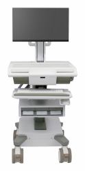 Ergotron M011-0101-130001-1-0 support et équerre de station de travail/PC tout en un 19,5 kg Blanc, Gris 61 cm [24"] 
