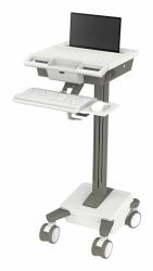 Ergotron M021-0101-100000-1-0 support et équerre de station de travail/PC tout en un 19,5 kg Blanc, Gris 43,2 cm [17"] 