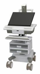 Ergotron M031-0101-111001-1-0 support et équerre de station de travail/PC tout en un 19,5 kg Blanc, Gris 61 cm [24"] 