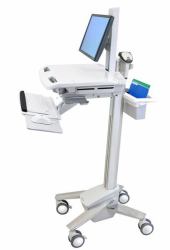 Ergotron StyleView EMR Cart with LCD Pivot Blanc Ecran plat Panier multimédia 