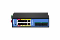 Ernitec ELECTRA-IM08-1GB commutateur réseau Géré L2/L2+ Gigabit Ethernet [10/100/1000] Connexion Ethernet, supportant l'alimentation via ce port [PoE] 
