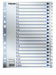 Esselte 100141 intercalaire de classement Onglet avec index alphabétique Polypropylène [PP] Bleu 