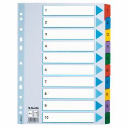 Esselte 100161 intercalaire de classement Onglet avec index numérique Carton 