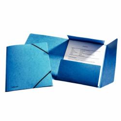 Esselte 3-klap elastikmappe A4 blÃ¥