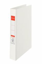 Esselte Standard Ring Binders , PP White 2 x 25 mm classeur à anneaux A4 Blanc 