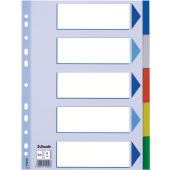 Esselte Multicoloured Polypropylene Dividers Onglet avec index vierge Polyvinyl chloride [PVC] Multicolore 