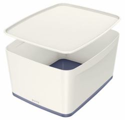Esselte 5216-10-01 Boîte de rangement Rectangulaire Acrylonitrile-Butadiène-Styrène [ABS] Gris, Blanc 
