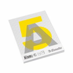 Esselte Glued Pad A5 bloc-notes 100 feuilles Gris, Blanc, Jaune 