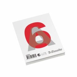 Esselte Glued Pad A6 bloc-notes 100 feuilles Gris, Rouge, Blanc 