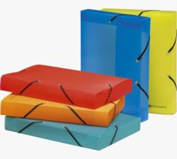 Exacompta 5977E Boîte à archives Polypropylène [PP] Bleu, Vert, Orange, Rouge, Jaune 