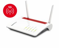 Box FRITZ! 6850 5G routeur sans fil Gigabit Ethernet Bi-bande [2,4 GHz / 5 GHz] Blanc 