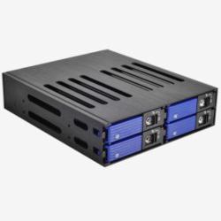 Fantec MR-SA1041 Serveur de stockage Noir, Bleu 