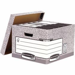 Fellowes 181201 Boîte à archives Carton Gris 
