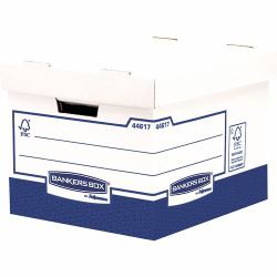 Fellowes 4461701 Boîte de rangement Rectangulaire Papier Bleu, Blanc 