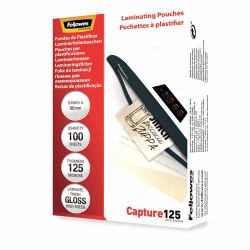 Fellowes Pochettes brillantes pour cartes 125 microns 54x86mm 