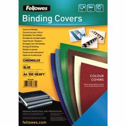 Fellowes Couvertures Brillantes Chromolux Bleu A4 
