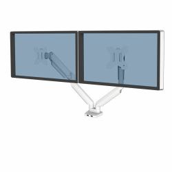 Fellowes Platinum Series Bras porte-écrans double - Blanc 