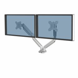 Fellowes Platinum Series Bras porte-écrans double - Argent 
