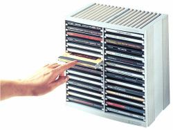 Fellowes 9823003 support de disque optique 48 disques Gris, Platine 