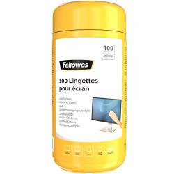 Fellowes 100 lingettes pour écran 