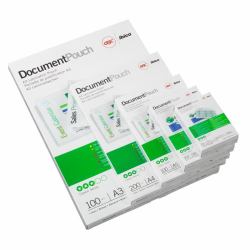 GBC Pochettes format carte 65x95 mm 2x250mic brillantes [100] 