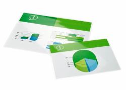 GBC Pochettes brilliantes pour document A2 2x125mic [100] 