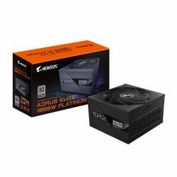GIGABYTE AORUS ELITE P1000W ICE Alimentation - PCIe 5.0, 80 PLUS Platinum, Conception entièrement modulaire, Ventilateur de 120 mm, Compatible ATX 3.0, Prise EU 