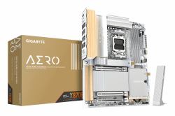 GIGABYTE X870E AERO X3D WOOD Carte Mère - Prend en charge les processeurs AMD Ryzen 9000, VRM numérique 16+2+2 phases, jusqu’à 9000Hz DDR5 [O.C.], 2xPCIe 5.0 + 2xPCIe 4.0, Wi-Fi 7, LAN 5GbE, USB 4 