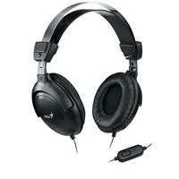 Genius Computer Technology Genius HS-M505X Headset with Mic, 3.5mm Connection, Plug and Play with Adjustable Headbandand, In-line microphone and Volume Control, Black