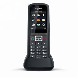 Gigaset R700H PRO Téléphone DECT Identification de l'appelant Noir  - Version UK