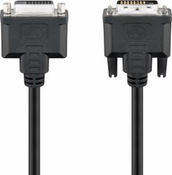 Goobay 50855 câble DVI 2 m DVI-D Noir 