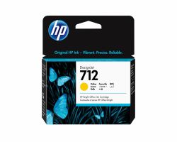 HP Cartouche d'encre DesignJet 712, jaune, 29 ml 
