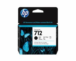 HP Cartouche d'encre DesignJet 712, noir, 80 ml 