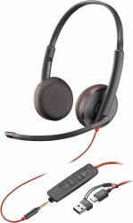 HP POLY BW 3225 USB-C HS +3.5MMP + - +USB-C/A